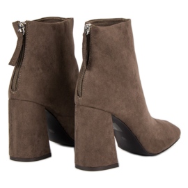 Corina Bottines en daim élégantes brun 5
