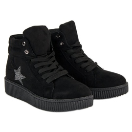 Mckeylor Baskets Creepers en daim le noir 7