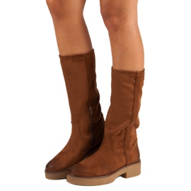 Corina Bottes en daim pour femmes brun 1