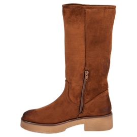 Corina Bottes en daim pour femmes brun 4