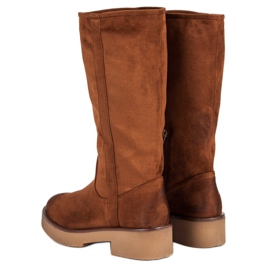 Corina Bottes en daim pour femmes brun 6