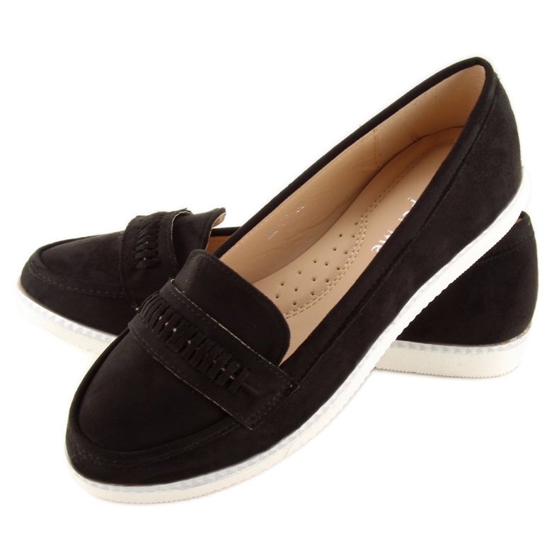 Mocassins femme noirs 22-07 Noir 1