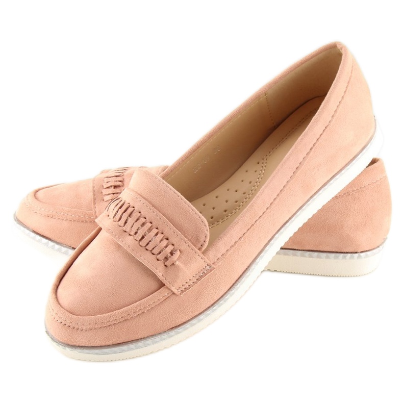 Mocassins femme rose 22-07 Rose 1