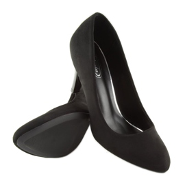 Escarpins bouts en amande noir B-41 Noir 1