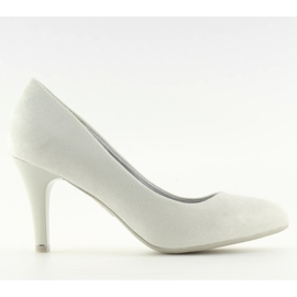 Escarpins bouts en amande gris B-41 Gris 2