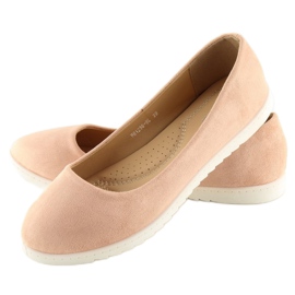 Ballerines femme rose lisse BH1236-BL Rose 1