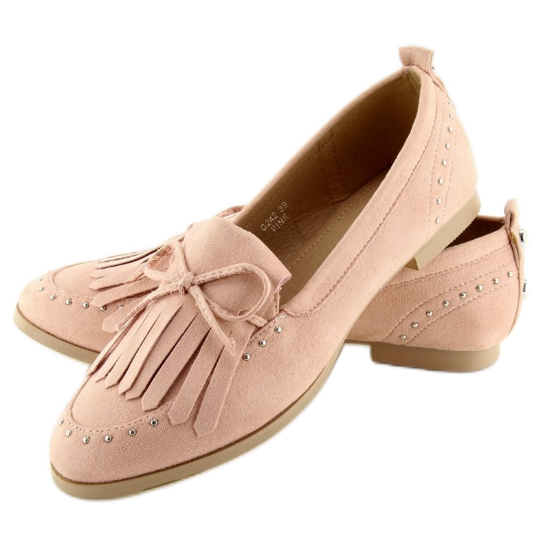 Rose Mocassins rose femme G242 Rose 1