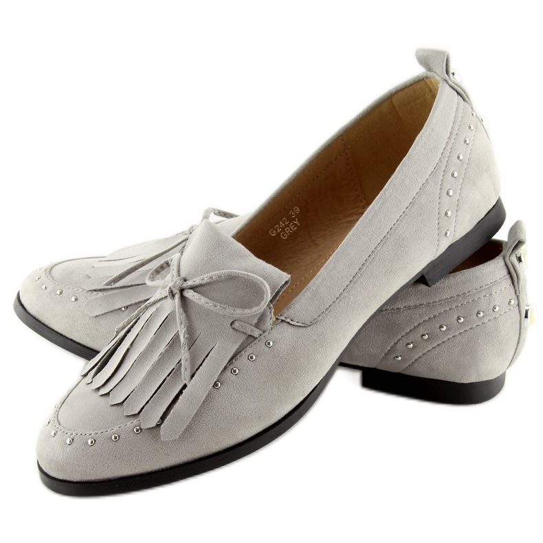 Gris Mocassins femme gris G242 Gris 1