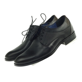 Nikopol Chaussures en cuir pour hommes formels noirs 1677 le noir 4