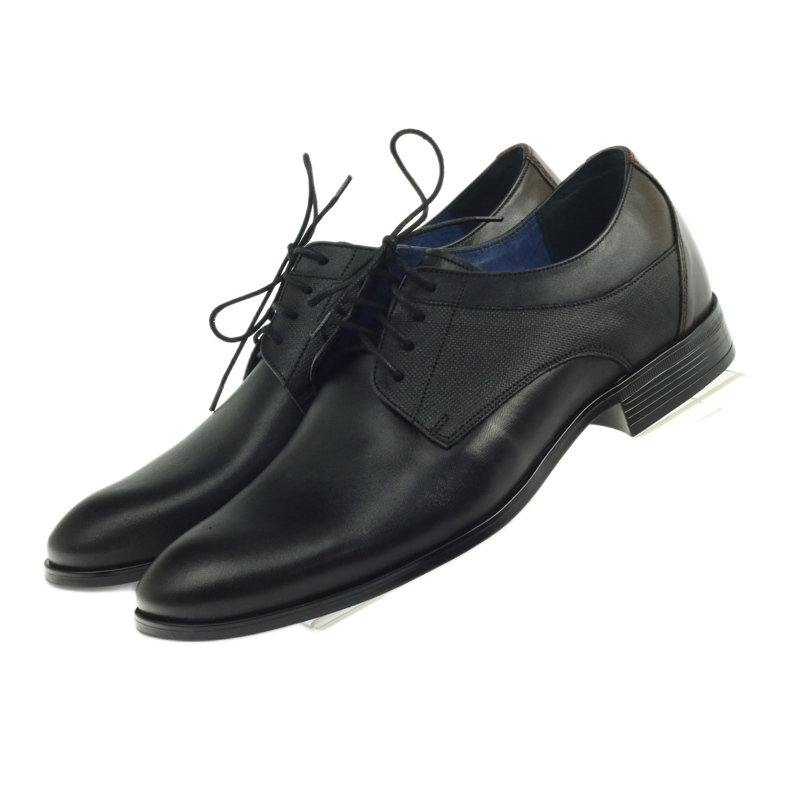 Nikopol Chaussures en cuir pour hommes formels noirs 1677 4