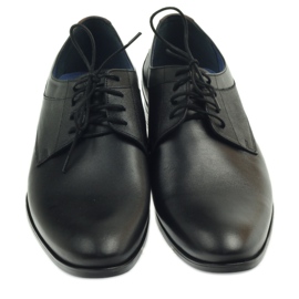 Nikopol Chaussures en cuir pour hommes formels noirs 1677 le noir 3