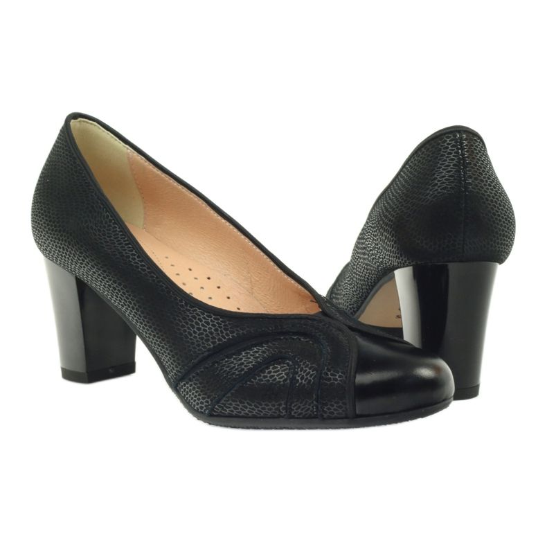Pumps pour femmes Espinto sur le pilier noir le noir 4