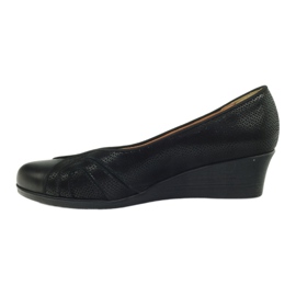 Chaussures compensées noires Espinto le noir 2