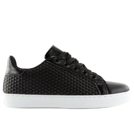 Baskets noires pour femmes KK-142 Noir 2