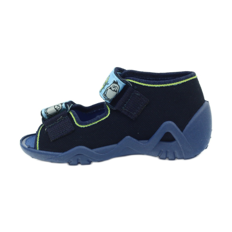 Befado chaussures enfants sandales pantoufles 250P076 bleu vert bleu marine 2