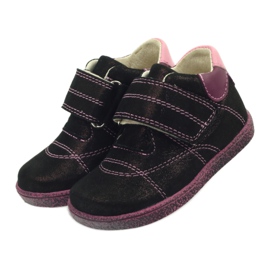 Ren But Bottes pour bébé en cuir avec Velcro Burord Metalic 1531 Ren mais rouge 4