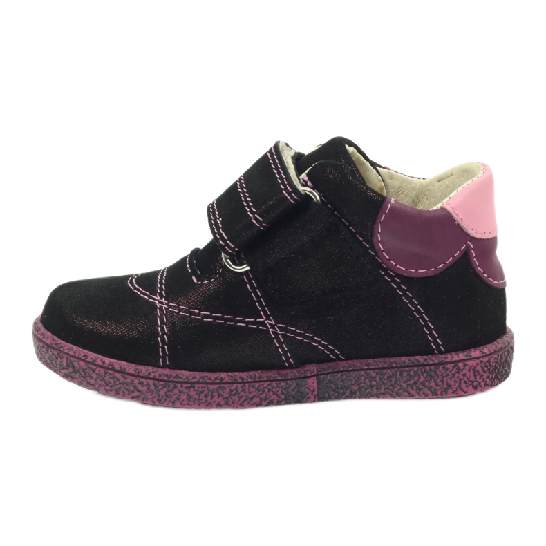 Ren But Bottes pour bébé en cuir avec Velcro Burord Metalic 1531 Ren mais rouge 2