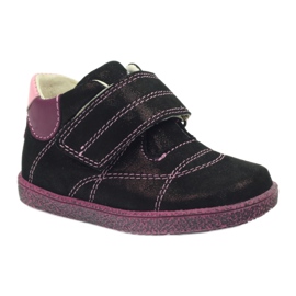 Ren But Bottes pour bébé en cuir avec Velcro Burord Metalic 1531 Ren mais rouge 1