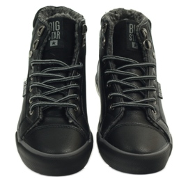Baskets de sport avec fourrure Big Star le noir 3