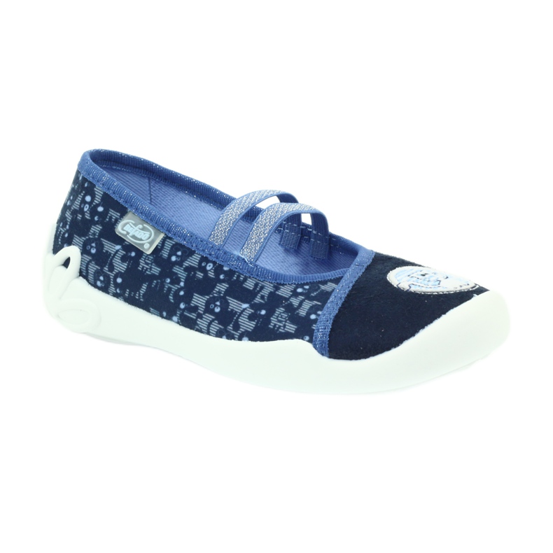 Befado chaussures pour enfants ballerines chaussons 116x241 bleu bleu marine 1