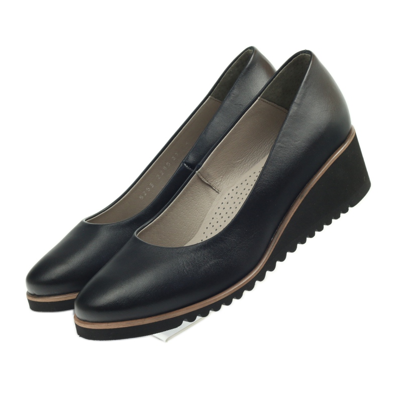 Escarpins sur la cale Edeo 2280A noir le noir 4