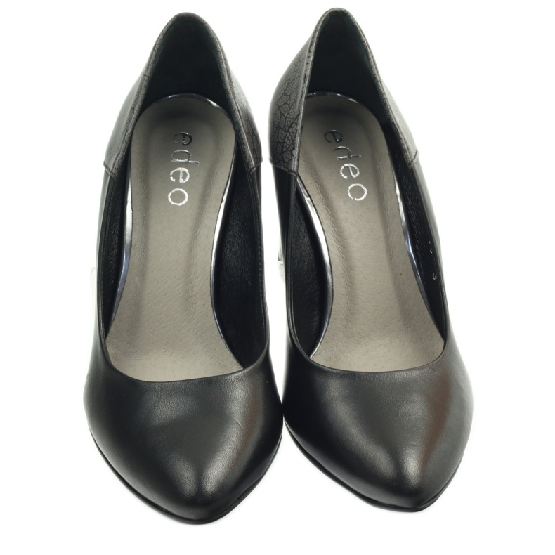 Escarpins sur le poteau Edeo 3190A noir gris 3