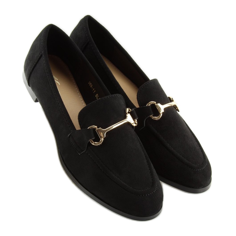 Mocassins femme noirs 369-11 noir 2