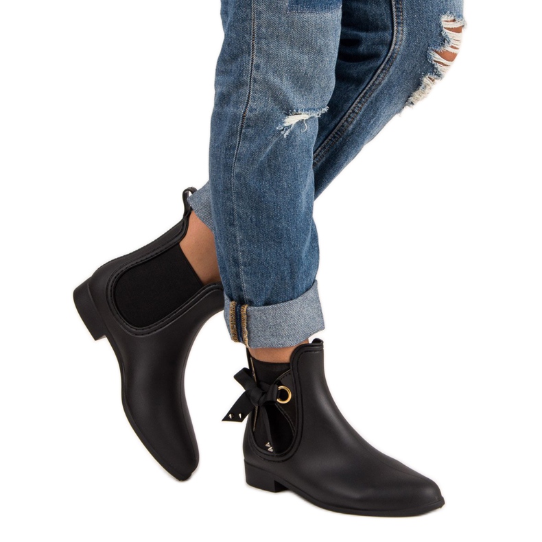 Vices Bottes en caoutchouc noir, étaux 2