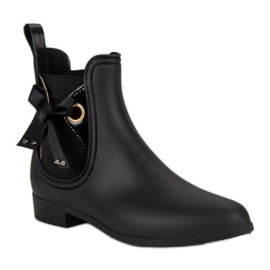 Vices Bottes en caoutchouc noir, étaux le noir 3