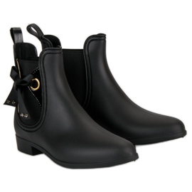 Vices Bottes en caoutchouc noir, étaux le noir 6