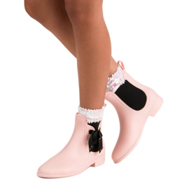 Bottes de pluie Vices rose 1 Bottes de pluie Vices rose 1