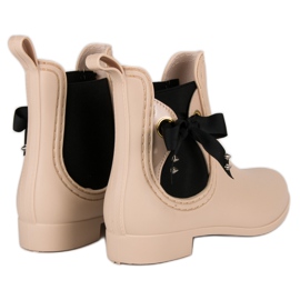 Vices Bottes en caoutchouc beiges, étaux 5