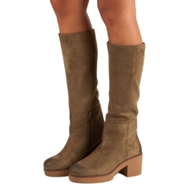 Corina Bottes en daim pour femmes brun 5