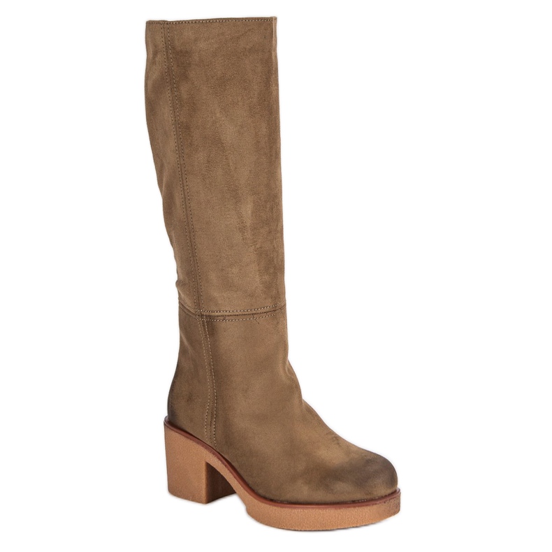 Corina Bottes en daim pour femmes brun 1