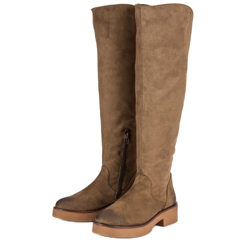 Corina Cuissardes plates femme brun 2