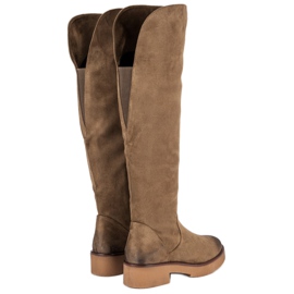 Corina Cuissardes plates femme brun 1