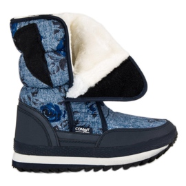Bottes de neige pour l'hiver bleu bleu marine 1