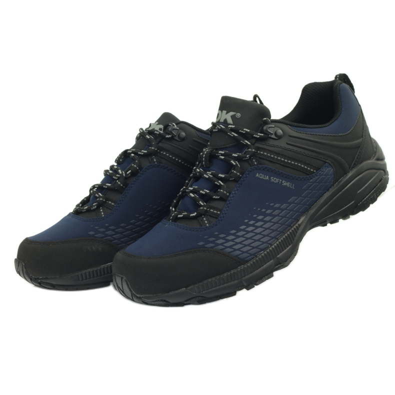 Softshell de trekking sportif DK 19503 noir bleu marine 6