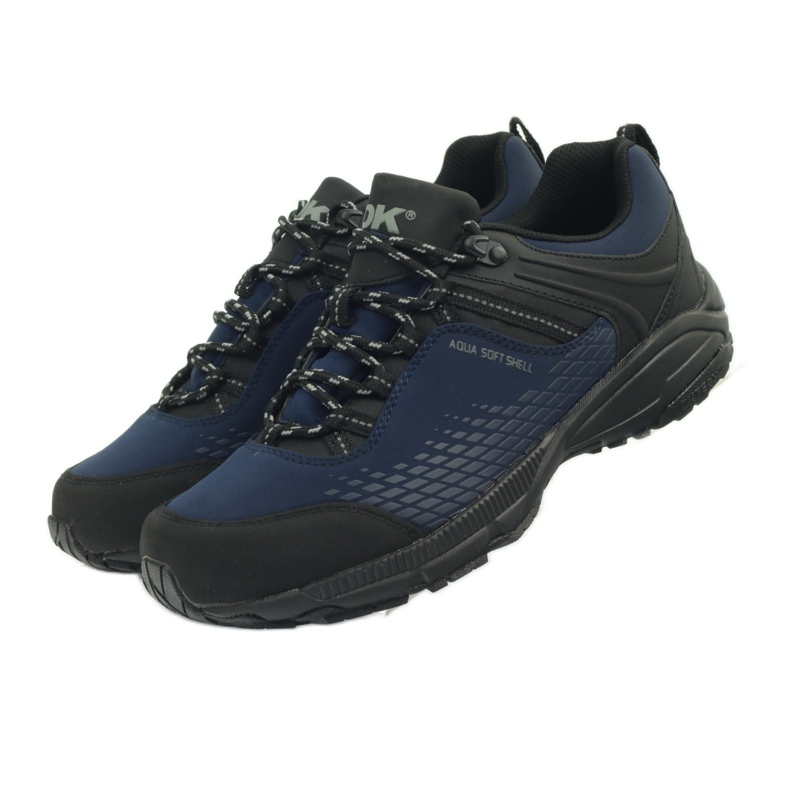 Softshell de trekking sportif DK 19503 noir bleu marine 5