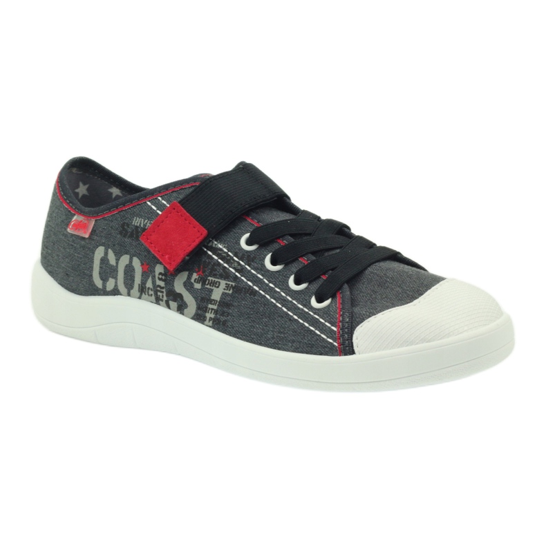 Chaussures pour jeunes Befado, baskets 251q063 gris rouge 1 Chaussures pour jeunes Befado, baskets 251q063 gris rouge 1