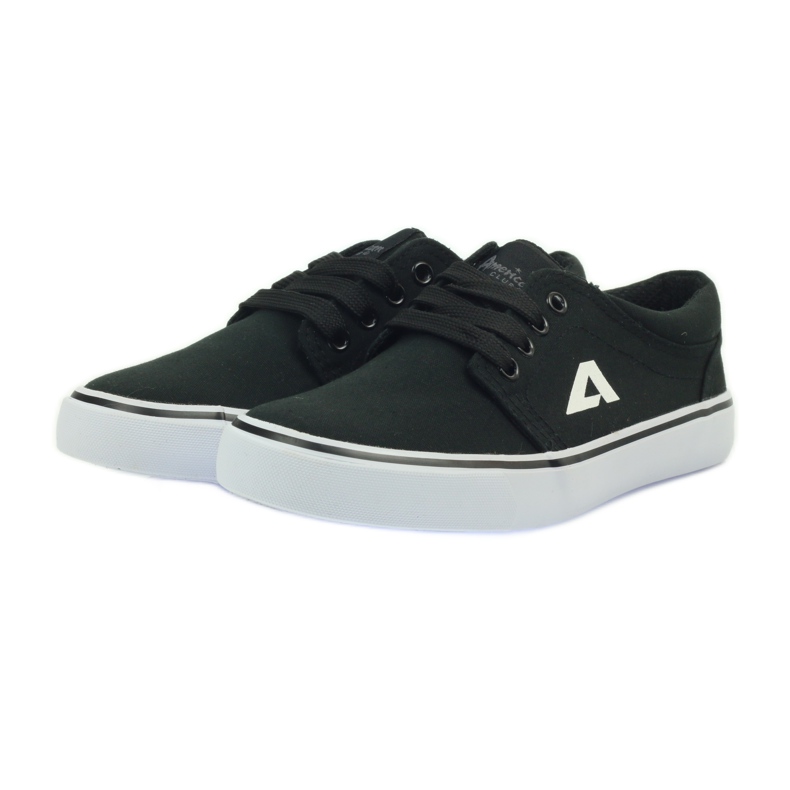 American Club Baskets américaines baskets chaussures pour enfants noir 3
