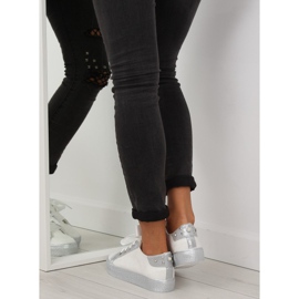 Baskets blanches pour femmes BS096 BAS-1 Blanc 5