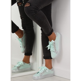 Baskets femme menthe BS096 BAS-1 Vert 5