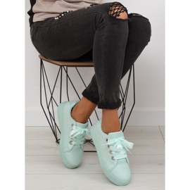 Baskets à rubans menthe H99-23 Vert clair 4