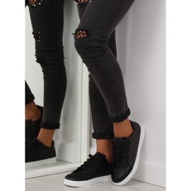 Baskets noires pour femmes KK-142 Noir le noir 6