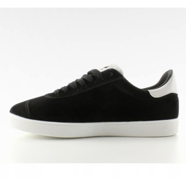 Baskets en daim Juniorki BK6180-1 Noir blanche le noir 1