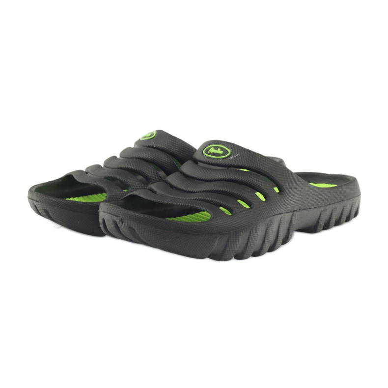 American Club Chaussons de piscine pour enfants américains noir 3