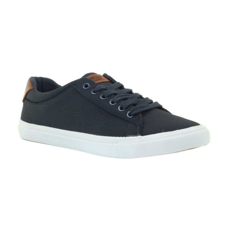 American Club Baskets américaines baskets chaussures pour hommes brun bleu marin 1 American Club Baskets américaines baskets chaussures pour hommes brun bleu marin 1