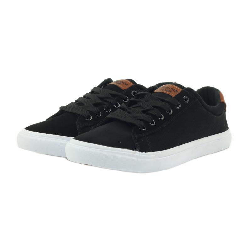 American Club Baskets américaines baskets chaussures pour hommes le noir brun 3