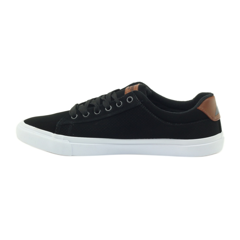 American Club Baskets américaines baskets chaussures pour hommes noir brun 2